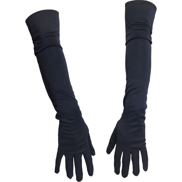 Black long opera gloves - Picture 4 of 5